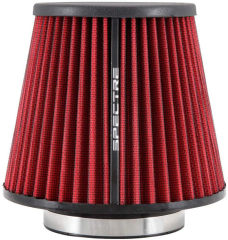 Spectre Universal Clamp-On Air Filter: High Performance, Washable Filter: Round Tapered; 4 in (102 mm) Flange ID; 6.75 in (171 mm) Height; 6.813 in (173 mm) Base; 4.719 in (120 mm) Top, SPE-HPR9617