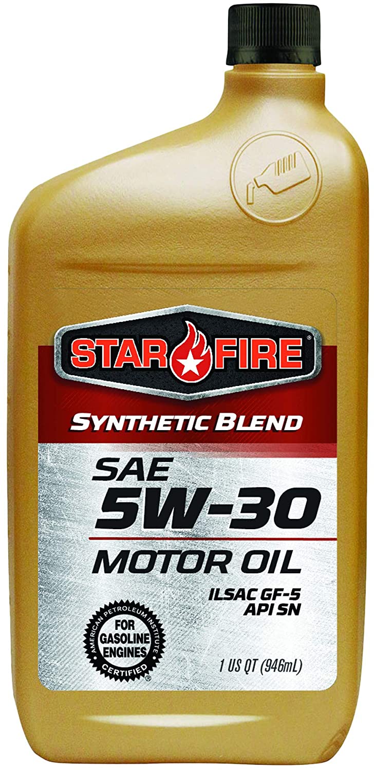 Star Fire Premium Lubricants 5W30 Synthetic Blend Motor Oil 12/1QT