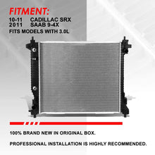 13241 Factory Style Aluminum Cooling Radiator Replacement for 10-11 Cadillac SRX/Saab 9-4X 3.0L