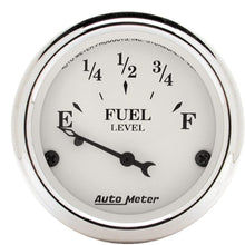 AUTO METER 1605 Old TYME White Fuel Level Gauge