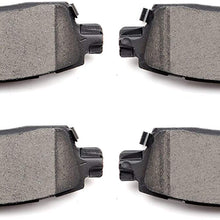 Brake Pads,ECCPP 4pcs Rear Ceramic Disc Brake Pads Kit for Buick Enclave/Rainier,Chevy SSR/Trailblazer/Trailblazer EXT/Traverse,GMC Acadia/Envoy/Envoy XL/Envoy XUV,Oldsmobile Bravada,Isuzu,Saab,Saturn
