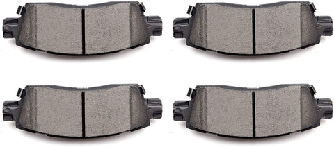 Brake Pads,ECCPP 4pcs Rear Ceramic Disc Brake Pads Kit for Buick Enclave/Rainier,Chevy SSR/Trailblazer/Trailblazer EXT/Traverse,GMC Acadia/Envoy/Envoy XL/Envoy XUV,Oldsmobile Bravada,Isuzu,Saab,Saturn