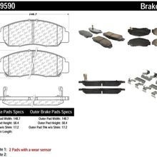 Centric (301.09590) Brake Pad, Ceramic