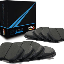 Max Brakes Front & Rear Carbon Metallic Performance Disc Brake Pads TA104653 | Fits: 2014 14 2015 15 Honda Civic EX/EX-L Models