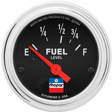 AUTO METER Fuel Level, 2-1/16", 73 E/8-12 F, Elec, Mopar Classic