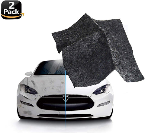 2 Pack Multipurpose Scratch Remover Cloth - Nano Car Paint Scratch Scuffs Repair Cloth - Car Scratch Repair Kit for Repairing Light Paint Scratches Remover Scuffs on Surface and Strong Decontamin