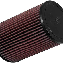 K&N Universal Clamp-On Air Filter: High Performance, Premium, Washable, Replacement Filter: Flange Diameter: 4 In, Filter Height: 9.5 In, Flange Length: 1.75 In, Shape: Round Tapered, RU-5045