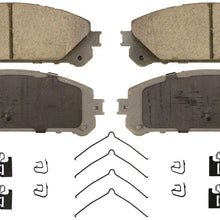 Wagner ThermoQuiet QC1324 Ceramic Disc Pad Set With Installation Hardware, Front
