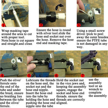 EVIL ENERGY 16Ft 10AN 5/8" Nylon Stainless Steel Braided PTFE E85 Tube Transmission Gas Oil Fuel Line Hose End Fittings Kit Universal (12.95mm ID)