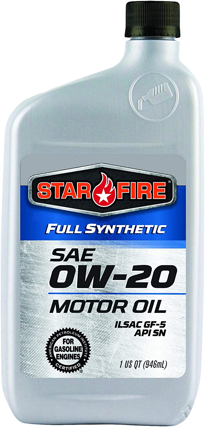 Star Fire Premium Lubricants 0W20 Full Synthetic Motor Oil 12/1QT