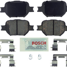 Bosch BE817H Blue Disc Brake Pad Set with Hardware for 2005-10 Scion tC and 2000-05 Toyota Celica - FRONT