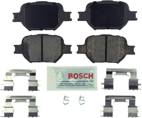 Bosch BE817H Blue Disc Brake Pad Set with Hardware for 2005-10 Scion tC and 2000-05 Toyota Celica - FRONT