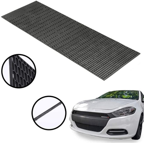 uyoyous Universal Honeycomb Hex Mesh - 47.2x15.7x0.16 Inches ABS Plastic Racing Hex Grill Mesh Sheet Perforated Black Grill Spoiler Bumper Vent for All Kinds of Vehicles Car