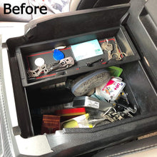JDMCAR Center Console Armrest Insert Organizer ABS Tray Pallet Storage Box Container Compatible with Ford F150 2015 2016 2017 2018 2019 2020