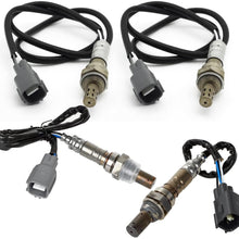 Kwiksen Heated 4Pcs Air Fuel Ratio O2 Oxygen Sensor 1 Sensor 2 Upstream Downstream 234-9023 234-9028 234-4048 Replacement For RAV4 2.0L 2001 2002 2003