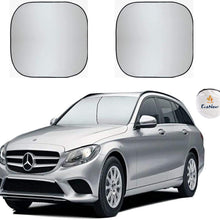 EcoNour Premium Car Windshield Sunshade with Easy Read Size Chart-Universal Fit for Car, SUV, Van,Truck-. 210T Nylon Material (Medium 28 x 31 inches (71 x 79 cm))