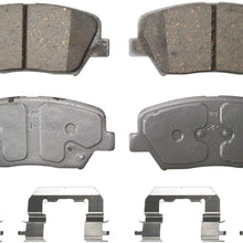 Wagner ThermoQuiet QC1432 Ceramic Disc Pad Set With Installation Hardware, Front