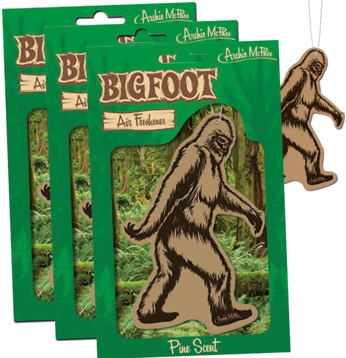 Bigfoot Air Freshener - Pine Scent (3)