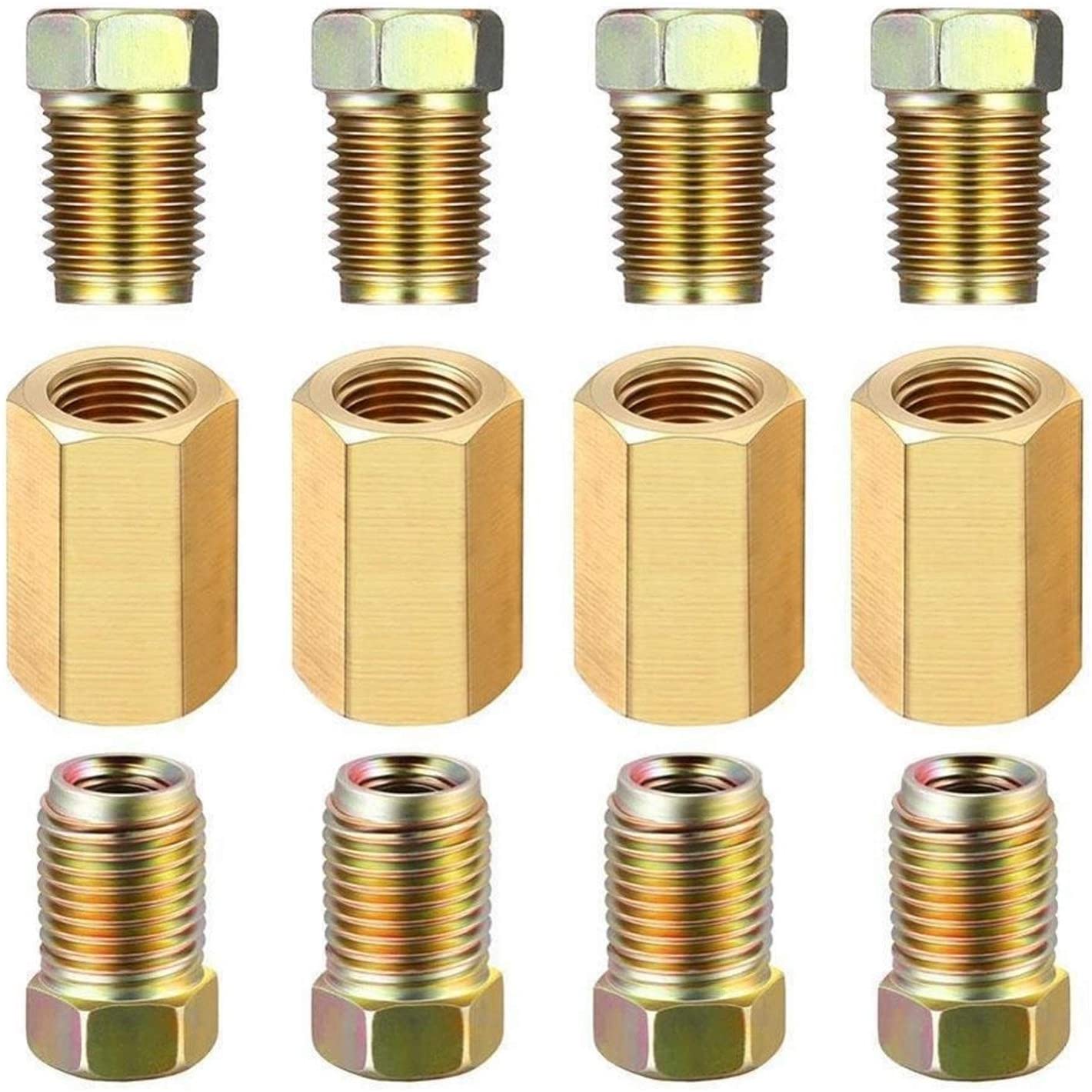 WHWEI Brass Fittings Stopper 12 S4M4 (Color : Copper Unions) (Copper Unions)