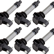 ECCPP Pack of 6 Ignition Coils Pack Compatible for Buic-k Enclave Cadilla-c SRX Chev-rolet Traverse V6 3.6L 2007-2015 Replacement for UF569 C1555 D515C