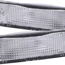 Anzo USA 511019 Toyota Chrome Clear w/Amber Reflectors Bumper Light Assembly - (Sold in Pairs)