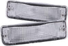 Anzo USA 511019 Toyota Chrome Clear w/Amber Reflectors Bumper Light Assembly - (Sold in Pairs)