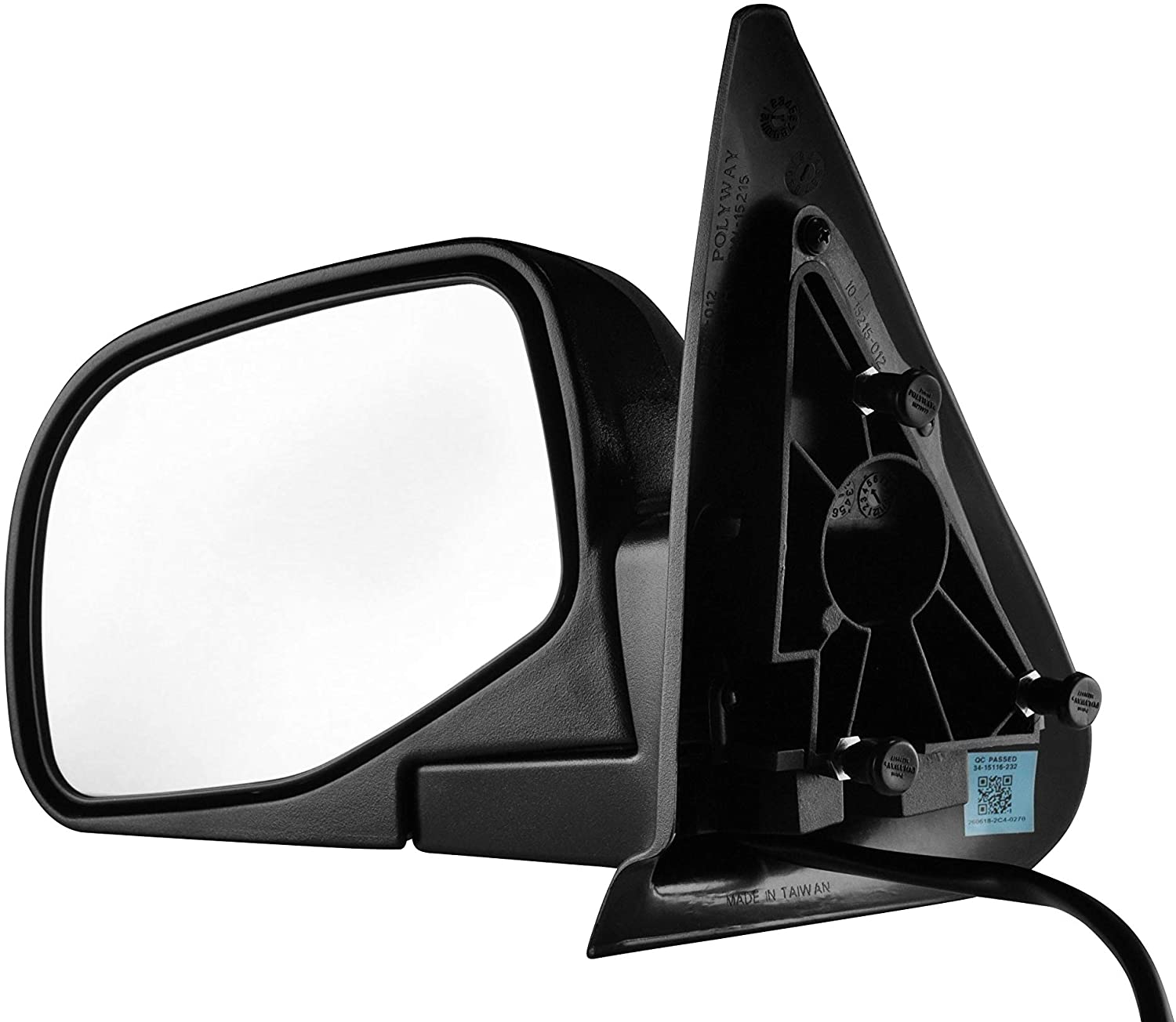 Driver Side Textured Side View Mirror for 1993-2005 Ford Ranger - Parts Link # FO1320206