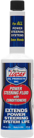 Lucas Oil Power Steering Fluid with Conditioners, 16 Oz.