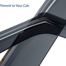 Goodyear Shatterproof in-Channel Window Deflectors for Trucks Dodge RAM 2009-2018 Crew Cab Truck 1500 2500 3500, Rain Guards, Window Visor, Vent Deflector, Accessories 4 Pieces – GY003404