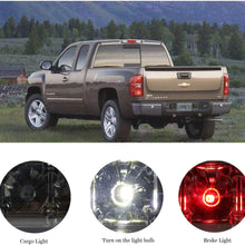 3rd Brake Light for 1999-2007 Chevrolet Silverado/GMC Sierra 1500 2500HD 3500 Third Cargo Lamp High Mount Stop Light Reversing Light (Red Lens)