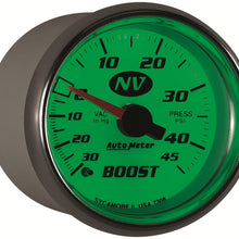 Auto Meter 7308 NV 2-1/16" 30 in. Hg/45 PSI Mechanical Vacuum/Boost Gauge