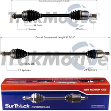 SurTrack Pair Set of 2 Front CV Axle Shafts For Kia Soul Hyundai Elantra 4L Auto