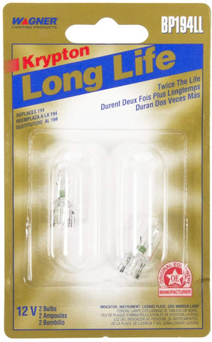 Wagner Lighting BP194LL Long Life Miniature Bulb - Card of 2