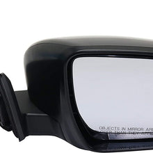 Kool Vue Mirror Compatible with Nissan Rogue 2017-2018 Passenger Side Power Manual Folding Heated with Signal Light (Japan/USA Built 2017-2018)/(Korea Built 2018)