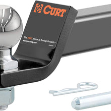 CURT 45041 Trailer Hitch Mount with 2-5/16-Inch Ball & Pin, Fits 2-Inch Receiver, 7,500 lbs, 2-In Drop