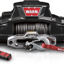 WARN 92815 ZEON 10-S Platinum 12V Electric Winch with Spydura Synthetic Cable Rope: 3/8" Diameter x 100' Length, 5 Ton (10,000 lb) Capacity