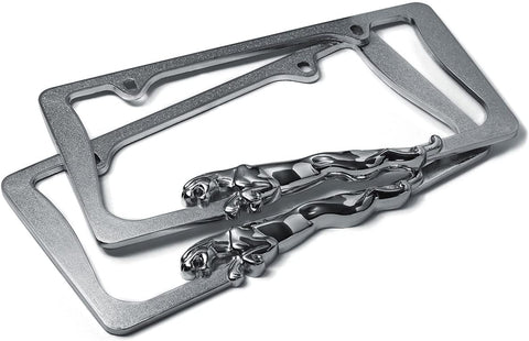 OxGord LFZN-13-2PC-AMZ License Plate Frame Metal Chrome- 2pc