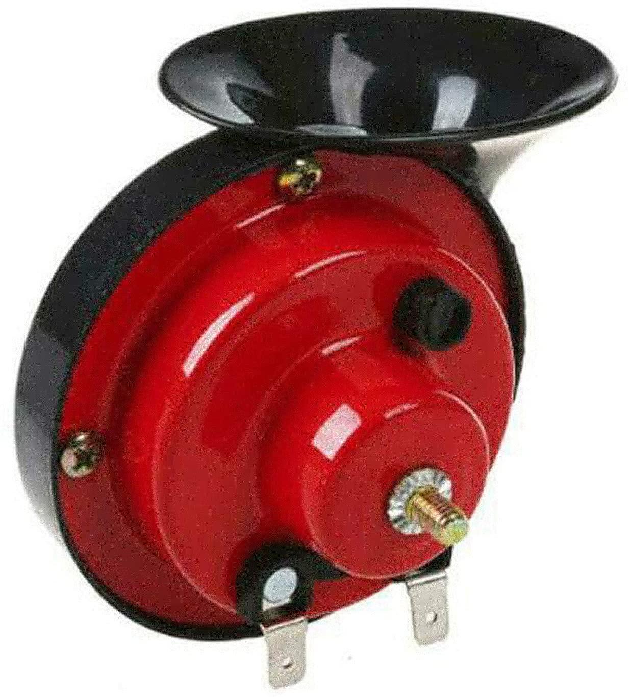 Allenhope Loud 12V Waterproof Electric Snail Horn, Used for Automobiles, Motorcycles, Trucks, Ships, Cranes, etc.