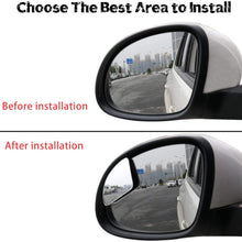 LivTee Blind Spot Mirror，Newest Fan Shaped HD Glass Frameless Convex Rear View Mirror with wide angle Adjustable Stick for Cars SUV and Trucks, Pack of 2