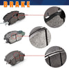 AutoDN Front and Rear 8 PCS Ceramic Disc Brake Pads Set For FORD FUSION 2006-2012