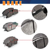 AutoDN FRONT Ceramic Disc Brake Pad Set Compatible With ACURA ILX HONDA ACCORD 2013-2015