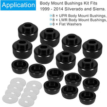 7-141 Body and Cab Mount Bushing Kit Black Fits For 1999-2014 Chevy Silverado | GMC Sierra 2WD/4WD (Set of 24 Pcs)