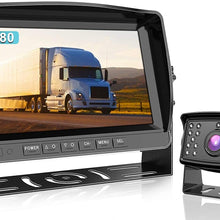 Fookoo Ⅱ HD 1080P Wired Backup Camera System Kit, 9 inch 1080P Reversing Monitor IP69 Waterproof Rear View Camera, Sharp CCD Chip, Parking Lines,Truck/Trailer/Box Truck/RV (DY901)