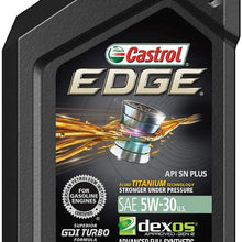 Castrol 06248 EDGE 5W-30 Advanced Full Synthetic Motor Oil, 1 Quart, 6 Pack