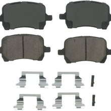 Wagner QuickStop ZD1160 Ceramic Disc Pad Set Includes Pad Installation Hardware, Front