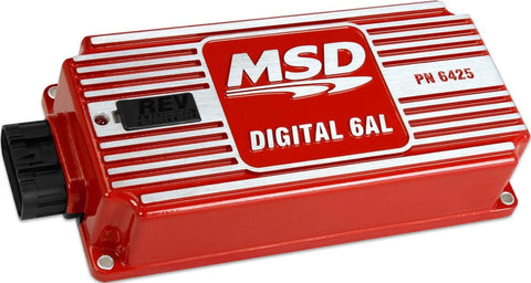 NEW MSD DIGITAL DIGITAL 6AL IGNITION CONTROL BOX WITH REV LIMITER,RED,520-540V,11,000 RPM RANGE,8