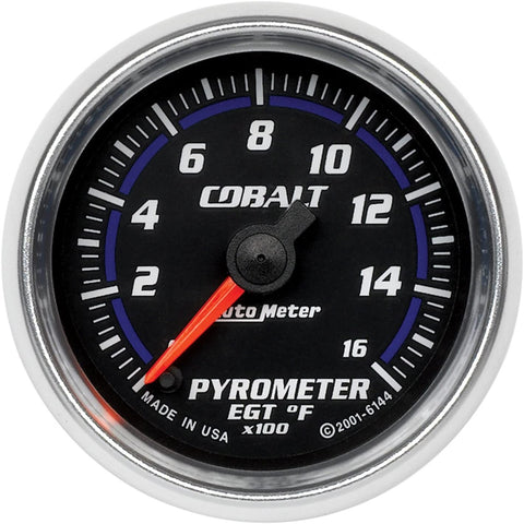 Auto Meter 6144 Cobalt Electric Pyrometer Gauge Kit, 2.3125 in.