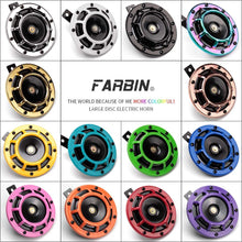 FARBIN Car Horn 12V Super Tone Horn High Tone/Low Tone Metal Twin Horn Kit with 2Pcs Connector Harnesses Cable for Honda