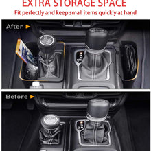 MMPP Gear Shift Console Side Storage Box Auto Transmission Side Organizer Tray for 2018-2020 Jeep Wrangler JL JLU & 2020 Jeep Gladiator JT Interior Accessories