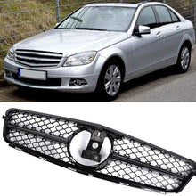 Gorgeri Car Black Front Guard Grille Front Bumper Grill Accessory for AMG Fits for C-Class W204 08-14